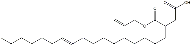 3-(10-ヘプタデセニル)こはく酸1-水素4-アリル 化学構造式