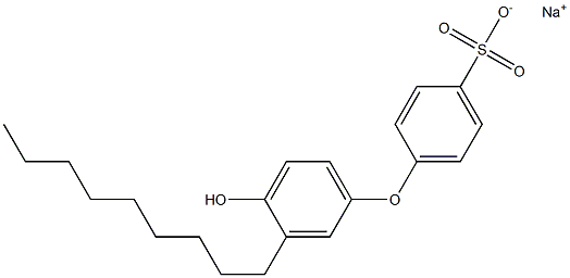 4'-Hydroxy-3'-nonyl[oxybisbenzene]-4-sulfonic acid sodium salt,,结构式