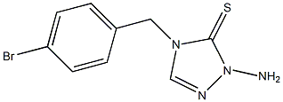 1-Amino-4-(p-bromobenzyl)-1H-1,2,4-triazole-5(4H)-thione Struktur