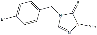 1-Amino-4-(p-bromobenzyl)-1H-1,2,4-triazole-5(4H)-thione,,结构式