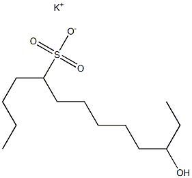 11-ヒドロキシトリデカン-5-スルホン酸カリウム 化学構造式