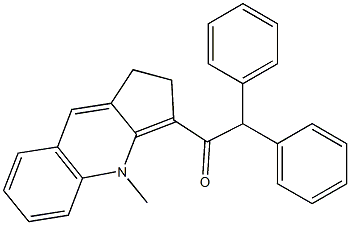 1,2-Dihydro-3-(diphenylacetyl)-4-methyl-4H-cyclopenta[b]quinoline Structure