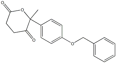 Dihydro-2-methyl-2-[4-(benzyloxy)phenyl]-2H-pyran-3,6-dione Struktur