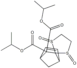 2,2-Bis(isopropoxycarbonyl)spiro[bicyclo[2.2.1]hept-5-ene-3,2'-[1,3]dithiolane]1',3'-dioxide Struktur
