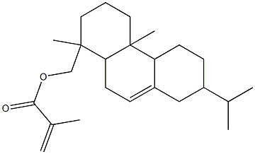 Methacrylic acid 1,2,3,4,4a,4b,5,6,7,8,10,10a-dodecahydro-7-isopropyl-1,4a-dimethylphenanthren-1-ylmethyl ester 结构式