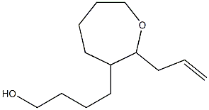 2-Allyl-3-(4-hydroxybutyl)oxepane 结构式