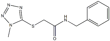 N-Benzyl-2-[(1-methyl-1H-tetrazol-5-yl)thio]acetamide Struktur