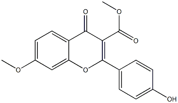 7-Methoxy-2-[4-hydroxyphenyl]-4-oxo-4H-1-benzopyran-3-carboxylic acid methyl ester