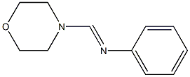 4-(Phenyliminomethyl)morpholine Structure