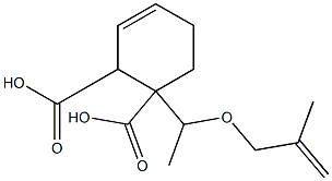 3-Cyclohexene-1,2-dicarboxylic acid hydrogen 1-[1-(methallyloxy)ethyl] ester Struktur