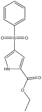 4-(Phenylsulfonyl)-1H-pyrrole-2-carboxylic acid ethyl ester Structure