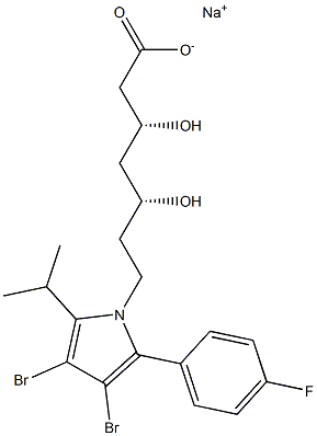  (3R,5R)-3,5-Dihydroxy-7-[3,4-dibromo-2-(4-fluorophenyl)-5-isopropyl-1H-pyrrol-1-yl]heptanoic acid sodium salt