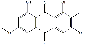 1,3,8-Trihydroxy-6-methoxy-2-methylanthraquinone,,结构式