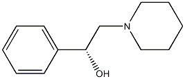 (1R)-1-Phenyl-2-piperidinoethan-1-ol 结构式