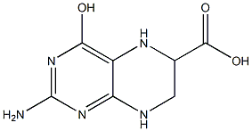 2-Amino-5,6,7,8-tetrahydro-4-hydroxypteridine-6-carboxylic acid,,结构式