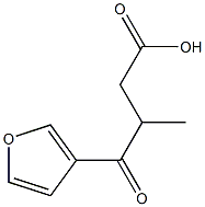 3-Methyl-4-oxo-4-(3-furanyl)butanoic acid Struktur