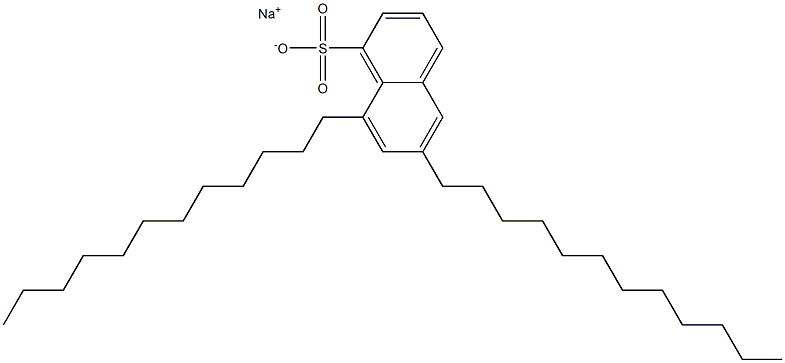 6,8-Didodecyl-1-naphthalenesulfonic acid sodium salt 结构式