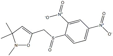 2,3,3-Trimethyl-5-[[(2,4-dinitrophenyl)sulfinyl]methyl]-2,3-dihydroisoxazole Structure