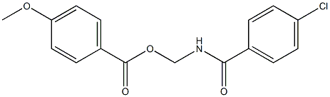 4-Methoxybenzoic acid [[4-chlorobenzoyl]amino]methyl ester Struktur