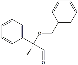 [R,(+)]-2-(Benzyloxy)-2-phenylpropanal Struktur