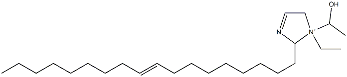 1-エチル-1-(1-ヒドロキシエチル)-2-(9-オクタデセニル)-3-イミダゾリン-1-イウム 化学構造式