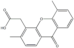 3,5-Dimethyl-9-oxo-9H-xanthene-4-acetic acid 结构式