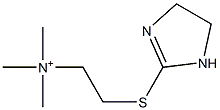 2-[(2-Imidazolin-2-yl)thio]-N,N,N-trimethylethanaminium 结构式