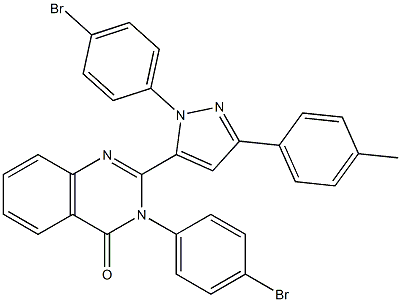 3-(4-Bromophenyl)-2-[3-(4-methylphenyl)-1-(4-bromophenyl)-1H-pyrazol-5-yl]quinazolin-4(3H)-one