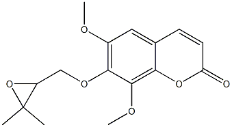  6,8-Dimethoxy-7-[(3-methyl-2,3-epoxybutan-1-yl)oxy]-2H-1-benzopyran-2-one