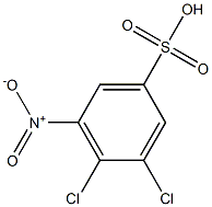 3,4-Dichloro-5-nitrobenzenesulfonic acid 结构式