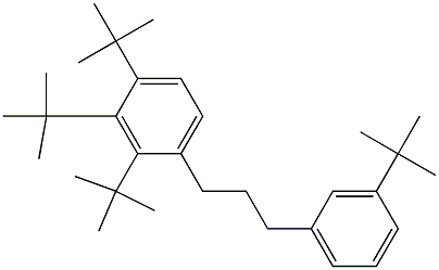 1-(2,3,4-Tri-tert-butylphenyl)-3-(3-tert-butylphenyl)propane,,结构式