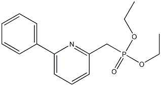 [(6-Phenyl-2-pyridinyl)methyl]phosphonic acid diethyl ester Structure