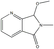 6,7-Dihydro-6-methyl-7-methoxy-5H-pyrrolo[3,4-b]pyridin-5-one Struktur