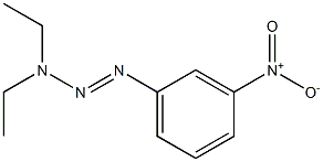 1-(3-ニトロフェニル)-3,3-ジエチルトリアゼン 化学構造式