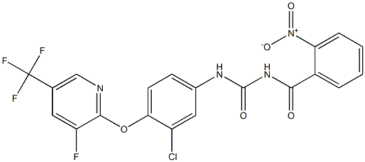 1-(2-Nitrobenzoyl)-3-[4-[(3-fluoro-5-trifluoromethyl-2-pyridinyl)oxy]-3-chlorophenyl]urea