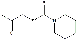 1-Piperidinecarbodithioic acid acetonyl ester Structure