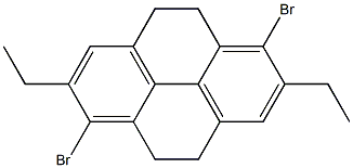 4,5,9,10-Tetrahydro-1,6-dibromo-2,7-diethylpyrene,,结构式