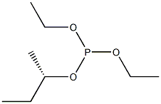 (+)-亜りん酸[(S)-sec-ブチル]ジエチル 化学構造式