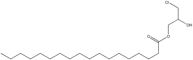 Octadecanoic acid 3-chloro-2-hydroxypropyl ester Struktur