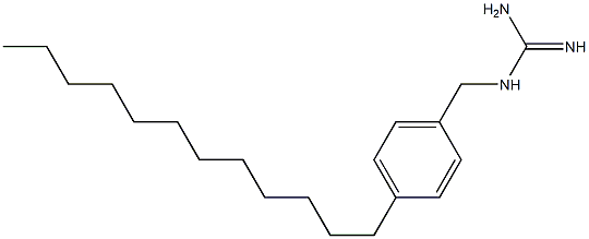 1-[(4-ドデシルフェニル)メチル]グアニジン 化学構造式