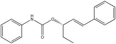  (-)-N-Phenylcarbamic acid (S)-1-phenyl-1-pentene-3-yl ester