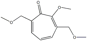 2-Methoxy-3,7-bis(methoxymethyl)cyclohepta-2,4,6-trien-1-one Struktur