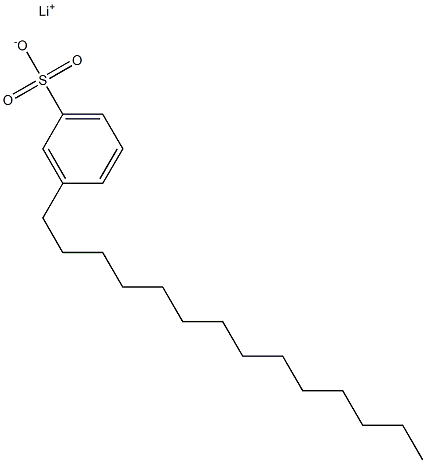 3-Tetradecylbenzenesulfonic acid lithium salt Structure