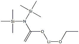 (E)-2-Ethoxy-2-lithiooxy-N,N-bis(trimethylsilyl)ethenamine Structure