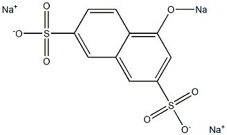 4-(Sodiooxy)-2,7-naphthalenedisulfonic acid disodium salt Struktur