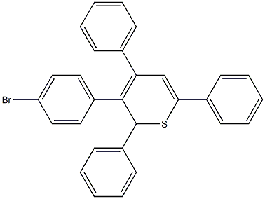 2,4,6-Triphenyl-3-(4-bromophenyl)-2H-thiopyran Structure