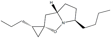 (2S,3aS,6R,2'S)-6-Butyl-2'-propyl-3a,4,5,6-tetrahydrospiro[pyrrolo[1,2-b]isoxazole-2(3H),1'-cyclopropane] 结构式