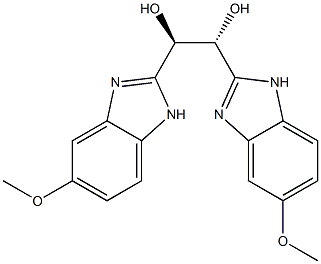 (1R,2R)-1,2-Bis(5-methoxy-1H-benzimidazol-2-yl)-1,2-ethanediol Structure