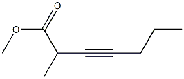 3-Heptyne-2-carboxylic acid methyl ester 结构式