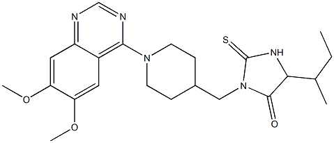 1-[[1-(6,7-Dimethoxyquinazolin-4-yl)piperidin-4-yl]methyl]-4-sec-butyl-2-thioxoimidazolidin-5-one